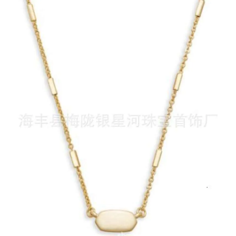 Desginer kendras scotts necklace jewelry Hot Selling Style Jewelry Ks Commuting Short Elisa Series Gold Necklace
