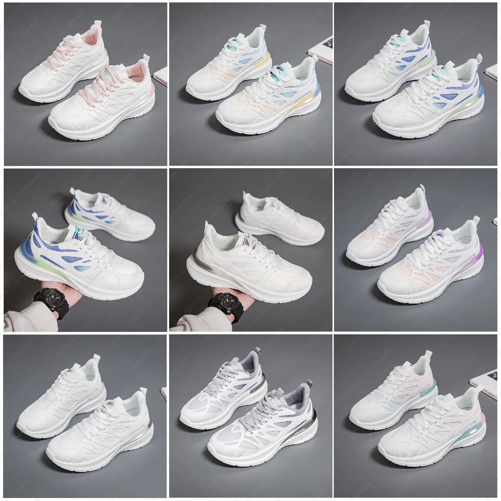 Athletic Shoes for men women Triple White Black designer mens trainer sneakers GAI-34