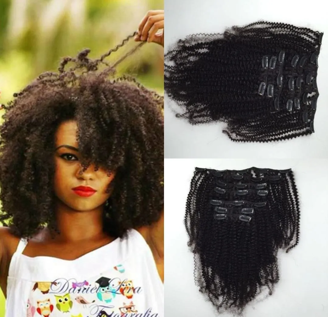 مقاطع في Afro Kinky Curly Hair extensions whole interlovehair blazilian clips in hair weaving5435861