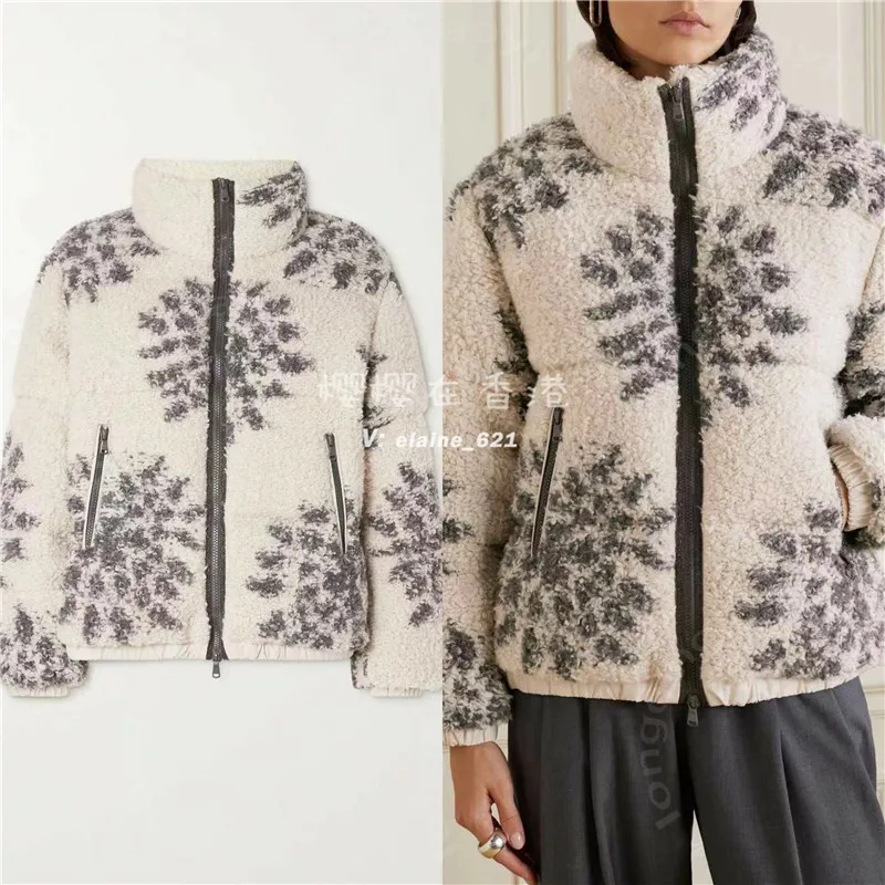 Créateur femme manteau de fourrure brunello cuccinelli printemps et automne de canard blanc cachemire down