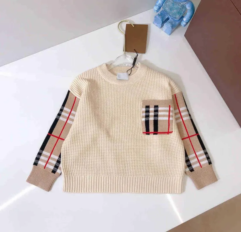 Marque de designer Children039s Pull tricoté Pulls haut de gamme Vêtements pour enfants Garçons Sweatershirts5984358