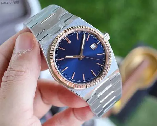 Montre pour homme 40 mm en acier intégré de luxe montres mécaniques automatiques dos montre en or vert menthe orologio haute qualité tiss T137 PRX Powermatic 80 montres-bracelets