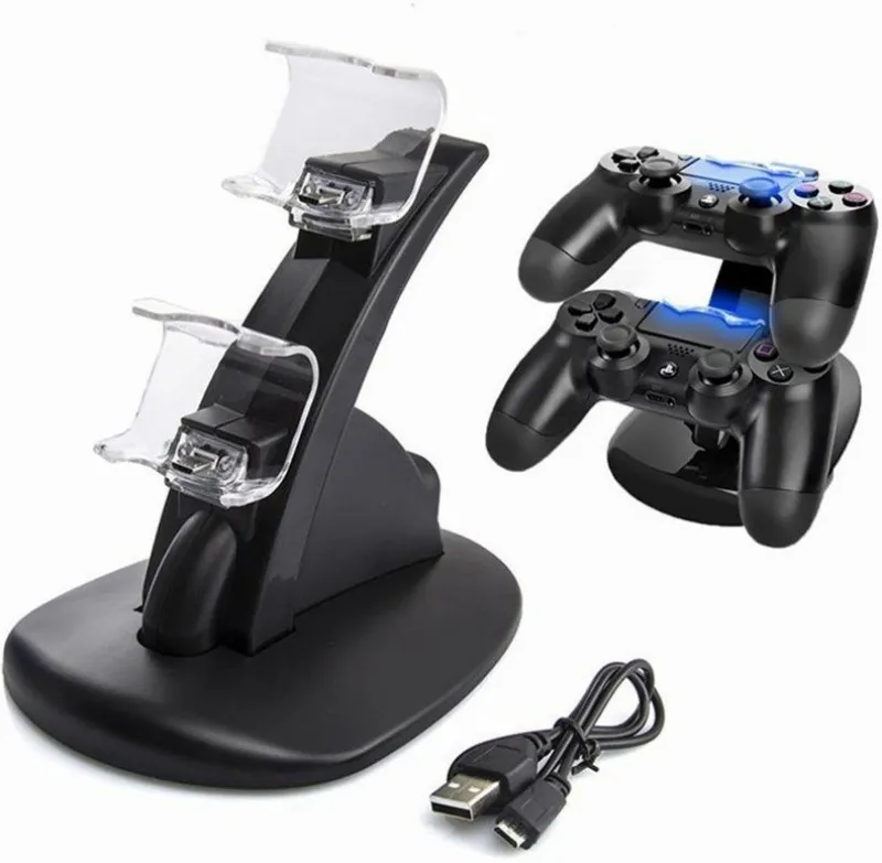 Ps4 Carregamento Stand Play Station 4 Joystick Gamepad Carregador Duplo Controlador Sem Fio Carregadores Mini Carregador de Porta USB DHL