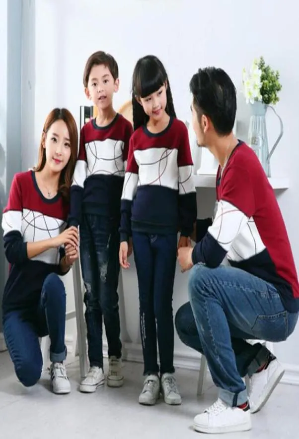 Abiti casual per la famiglia Nuovo 2019 Autunno Madre figlia Vestiti Set Padre Figlio Ragazzo Ragazza Donna Uomo Cotone Abbigliamento per la famiglia9050356