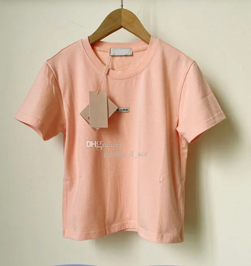 Maglietta corta da donna con lettera Top Camicie da donna affascinanti di design di lusso T-shirt girocollo a maniche corte