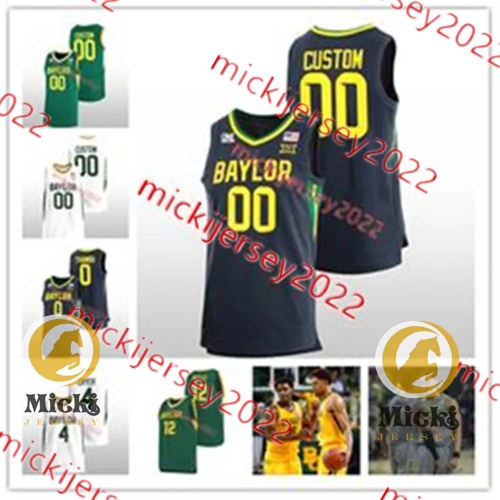 Miro Little RayJ Dennis Baylor Basketball Jersey Ja'Koble Walter Jonathan Tchamwa Tchatchoua Jake Younkin Jayden Nunn Dantwan Grimes Stitched Baylor Bears Jerseys