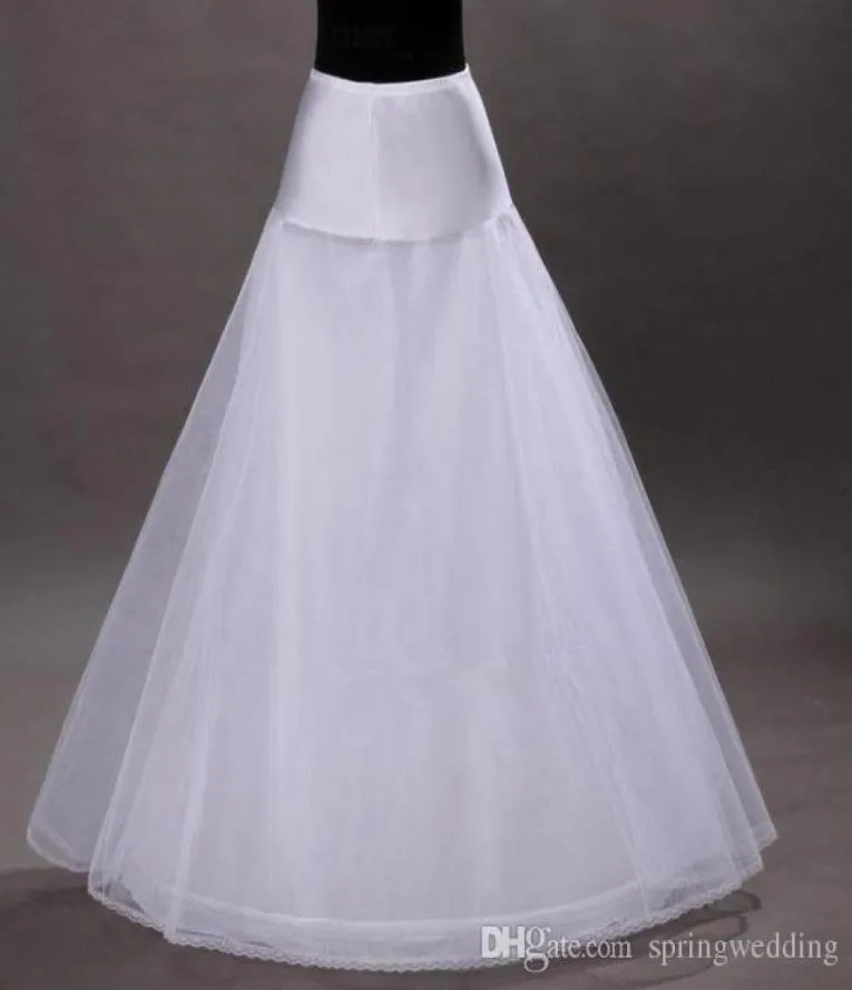 Stokta 1Hoop 2layer Tül Aline Petticoat Bridal Düğün Petticoat Anayasallar İçin Crinolines için