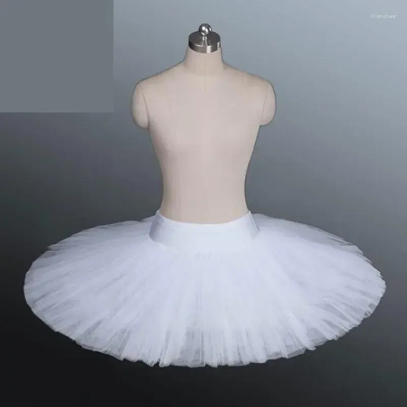 Stadiumkleding Professionele Platter Tutu Zwart Wit Rood Balletdanskostuum voor vrouwen Volwassen rok met ondergoed