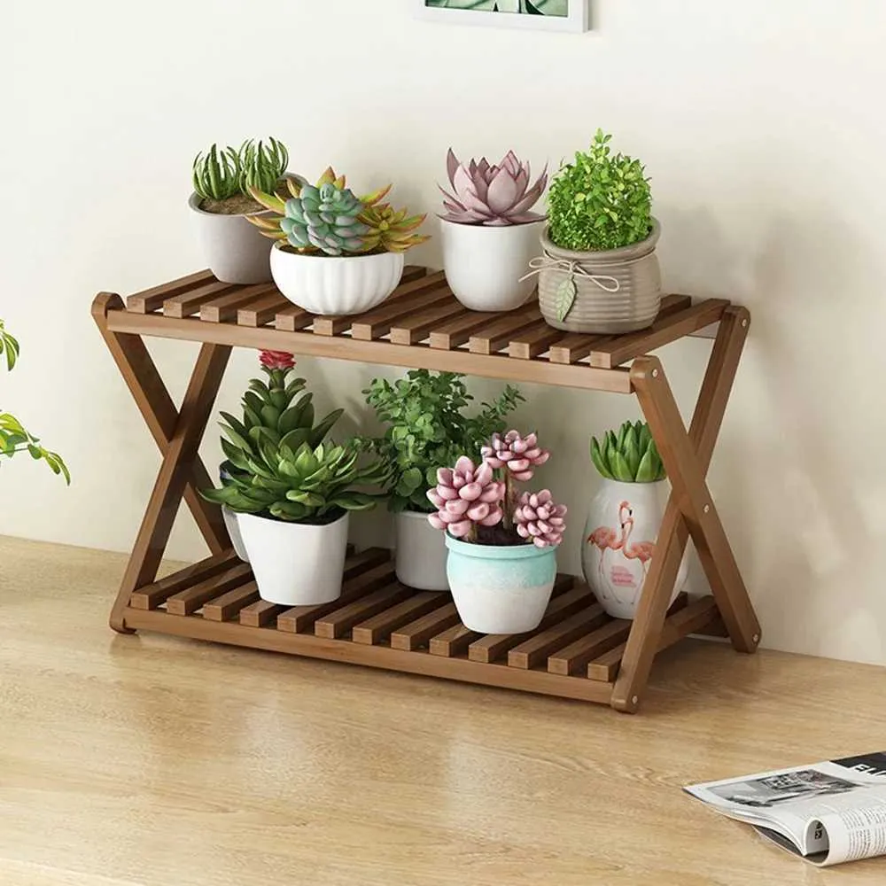 Autres bâtiments de jardin Multicouche en bois Pot de fleurs Organisateur Porte-fleurs Présentoir Plante Stand Salon Balcon Stand Pots Meubles d'extérieur YQ240303