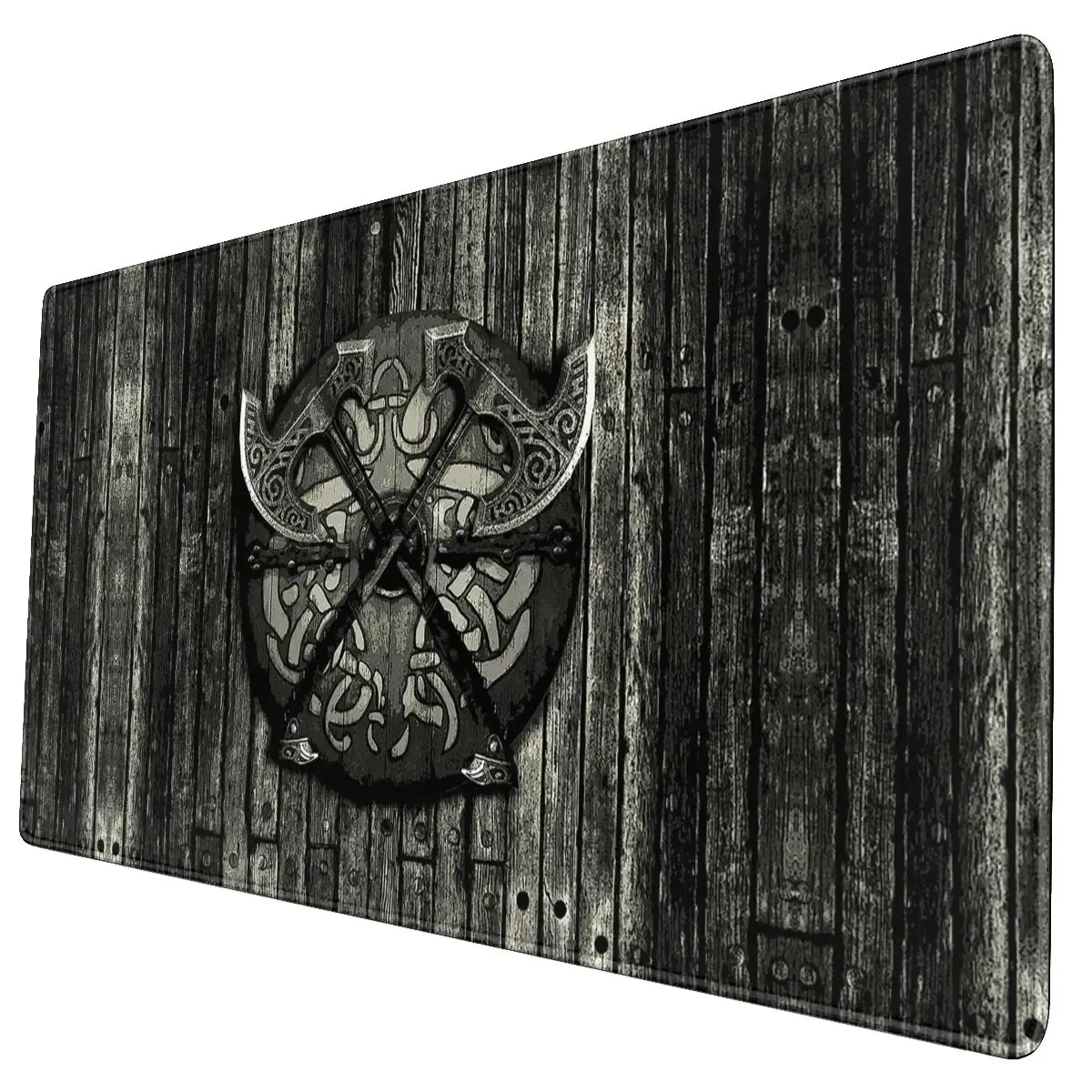 Tapis de souris de jeu Viking, bouclier de combat, tapis de Table, clavier, Valhalla XL, antidérapant, en caoutchouc naturel, pour ordinateur