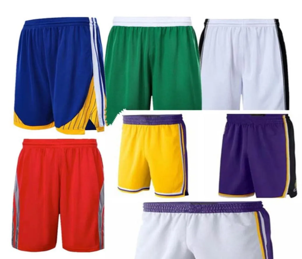 Män ny säsong basketball shorts bär lätt andningsbar sport avslappnad lös bollbyxor kvalitet alla sömda svettbyxor 7832074