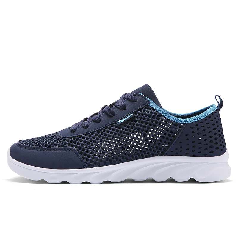 Hommes femmes maille chaussures de course doux respirant confort noir blanc gris rouges vert hommes formateurs sport baskets GAI