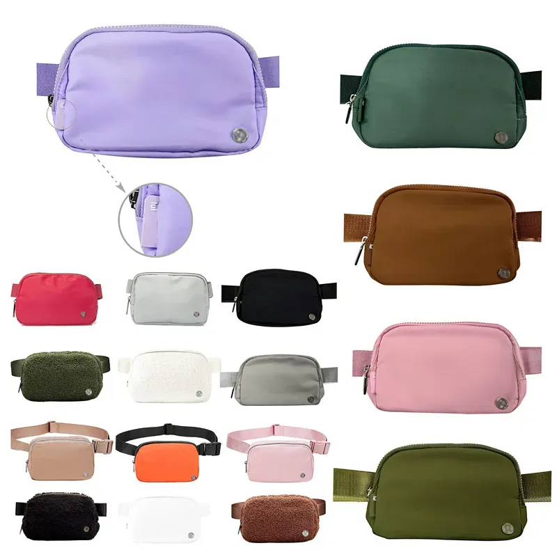 حقيبة يد Bumbag الفخامة في كل مكان حقائب الخصر Lulu Belt Bag Bags Fanny Pack Designer Bumbag Womens Nylon Mens Bum Chest Sports Haga Bag Bag Cross