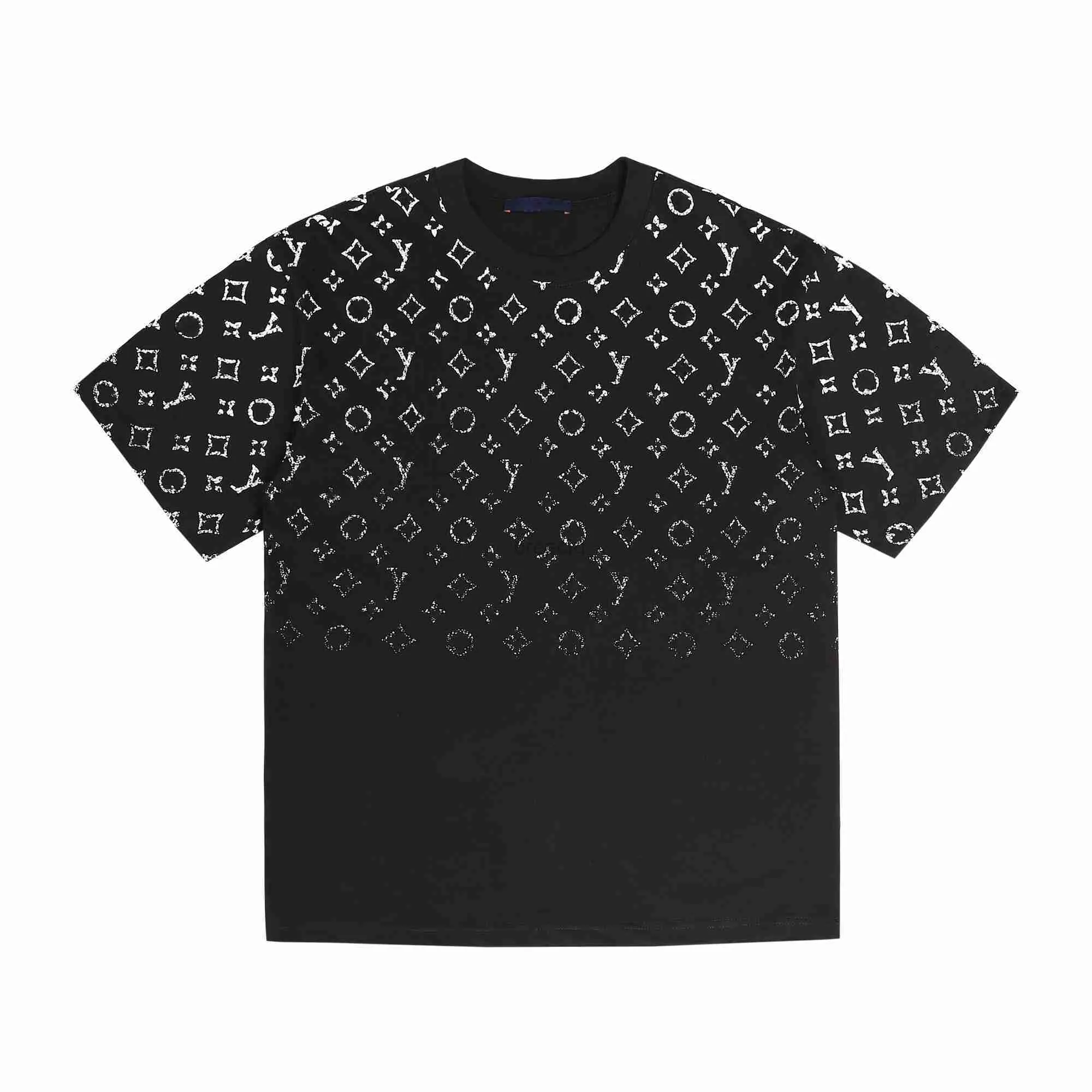 2024 camisetas masculinas Mens T-shirt designer novo casual algodão puro resistente a rugas clássico estrela em forma de letra padrão camisa de manga curta preto e branco tamanho S-XL 2434
