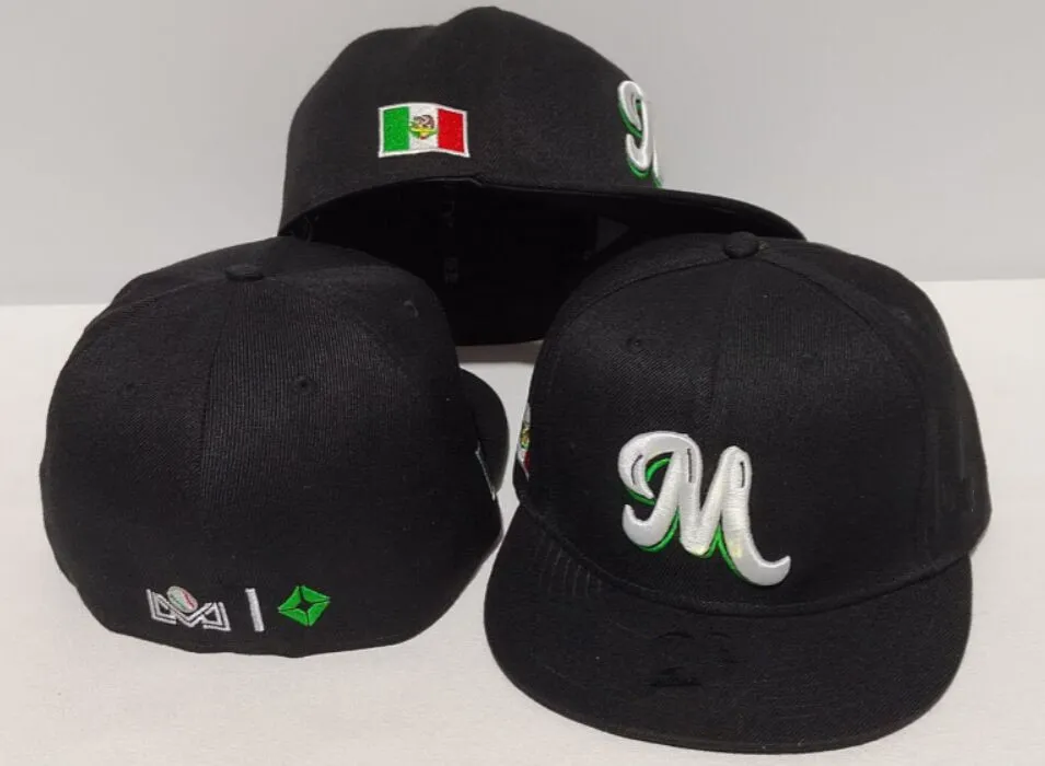 Wholesale Mexico Fitted Caps Letter National Team Hats Snapback Soccer Baseball Caps Football Hat Hip Hop