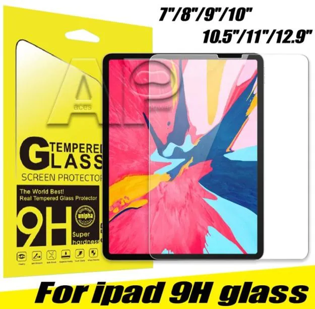 Gehärtetes Glas 03MM Displayschutzfolien für Ipad Pro 129 Zoll Air 2 3 105 2019Mini 2 4 5 mit Paket2777174