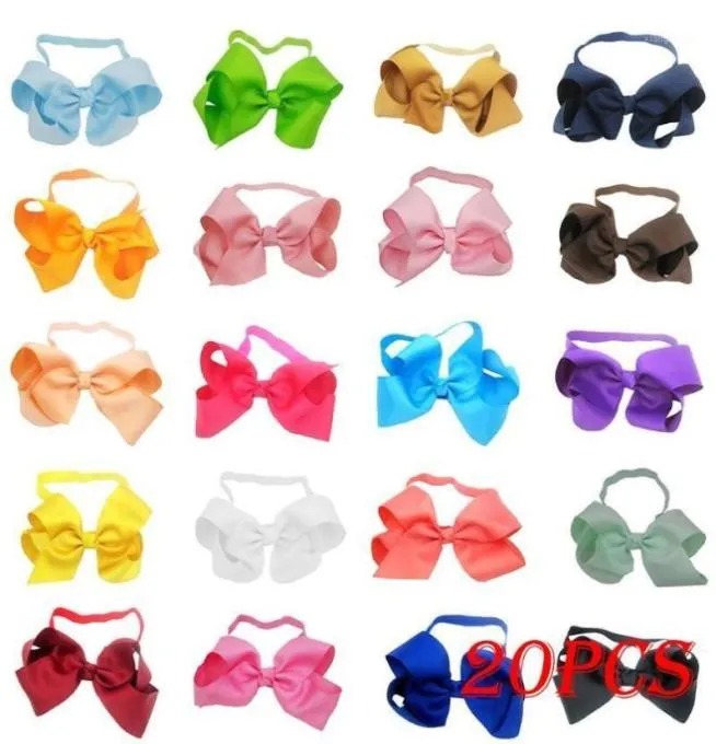 baby girl headbands Children039s Nylon Soft Hair Accessories Hair Band 20 Sets Of Jewelry Gifts opaska dla dziewczynkiXP2518457678