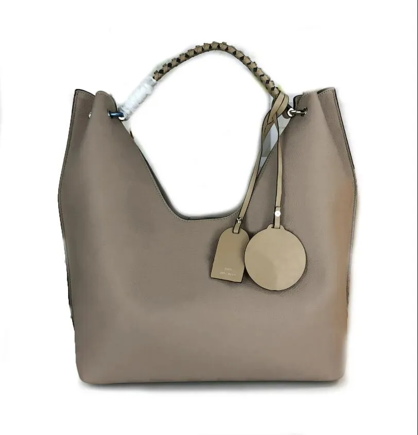 Original de alta qualidade clássico taurillon bolsa dobrável bolsa trança couro grande capacidade bolsa crossbody feminina m53188 tamanho grande feminino