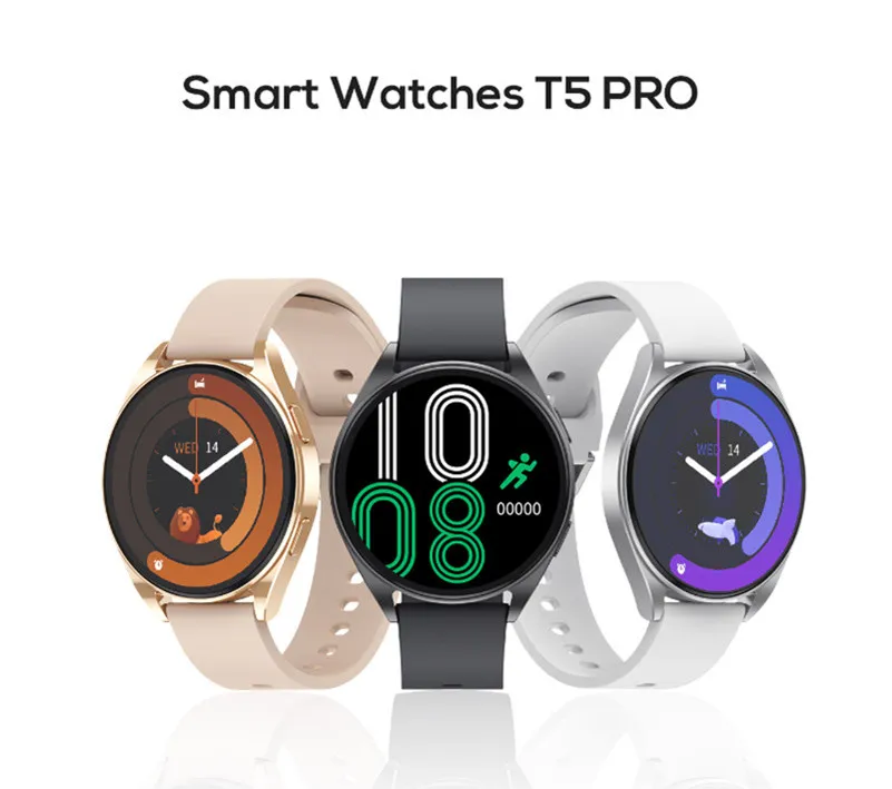 GroBhandel Versorgung 2024 Neueste Luxusqualitat Smart Watch Men Business 1.39inch Sport Uhren T5 Pro Round Bt T5 Pro Fur Girl Smart Bands Smartwatches Mit Box Von Jackzhang999 27 47 DHgate