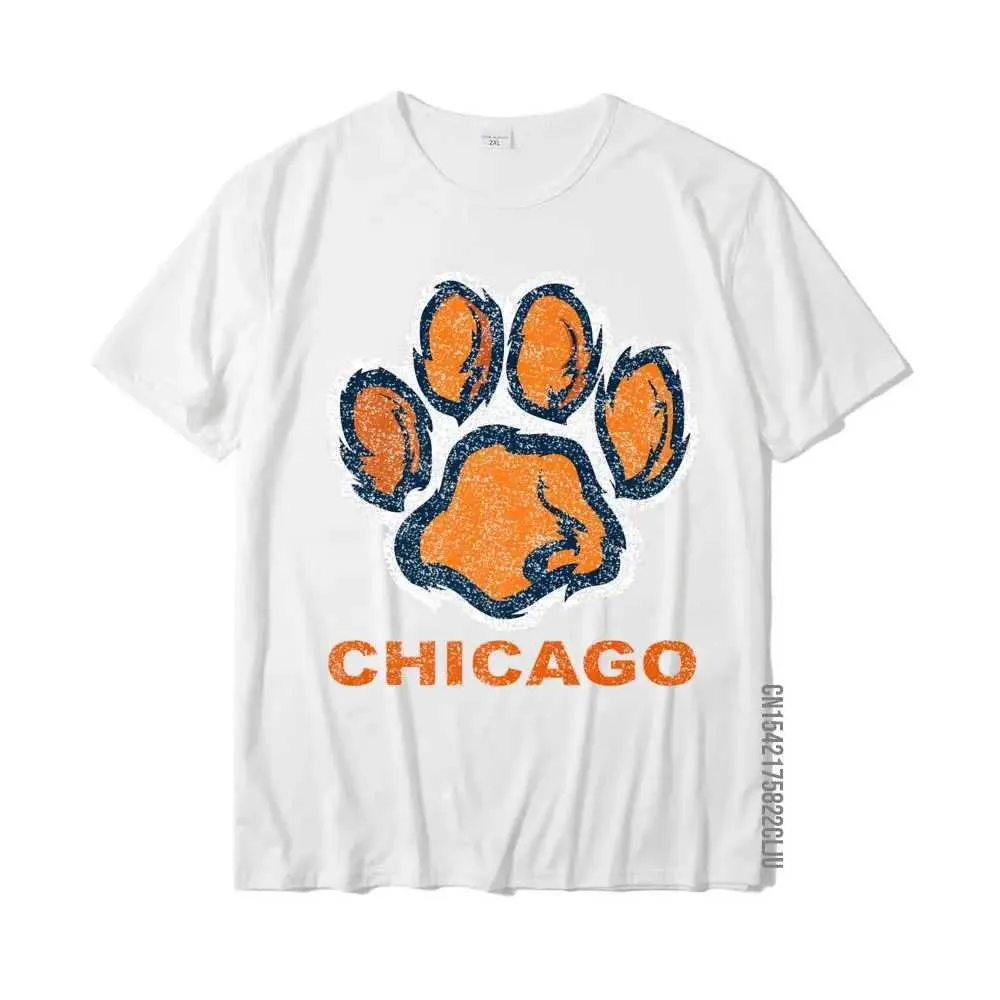 Group Top T-shirts Plain O Neck Crazy 100% Cotton Male Tops & Tees Printed Short Sleeve Tops Shirt Drop Shipping Funny Vintage Foot Paw Bear Orange  Gifts Premium T-Shirt__30366 white