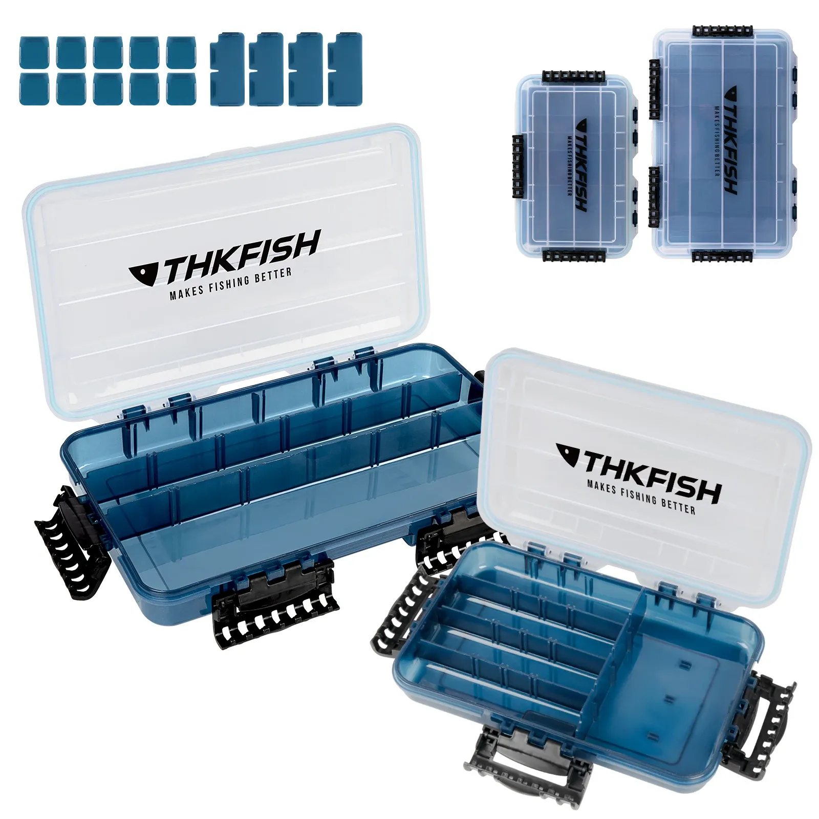 Akcesoria thkfish 1pc sprzęt rybny 3600 3700 noslip design wodoodporne pływające regulacyjne pudełko na płytę do przechowywania organizer