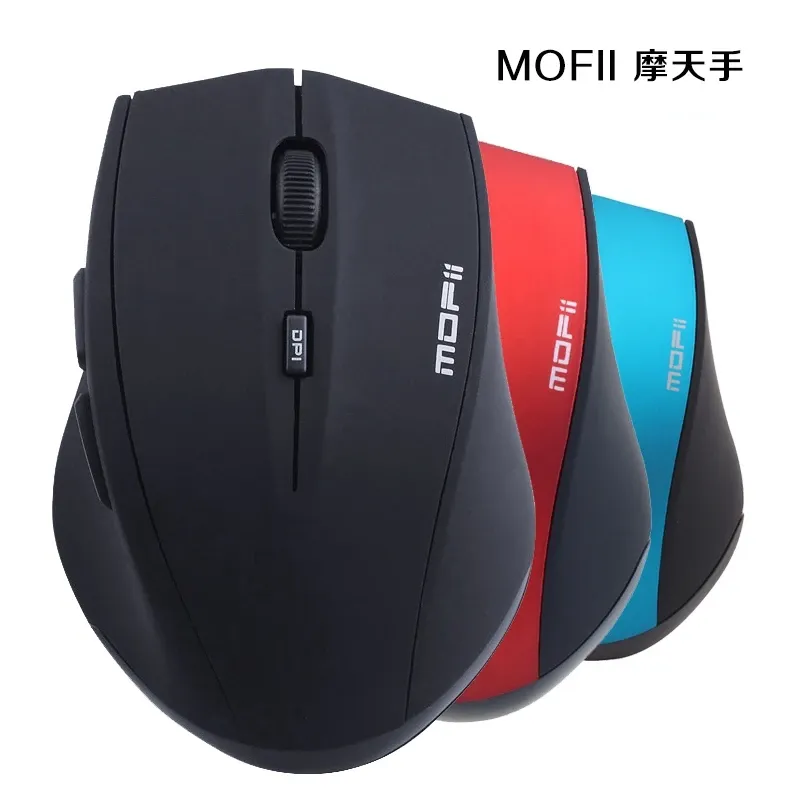 Mice MOFii G52 2.4G UP36 Not Silent Wireless Mouse 3D Style 6 Key Computer Mute Mouse Power Saving Wholesale DP Adjustable