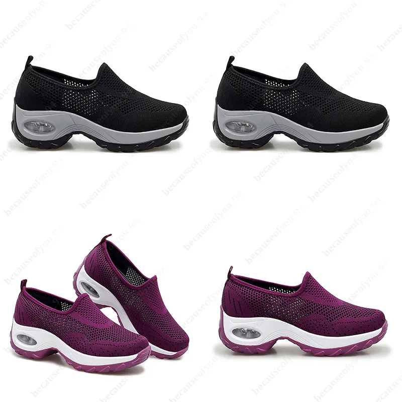 Chaussures de course pour hommes femmes triple noir blanc violet rose respirant et confortable baskets de sport pour hommes 005 GAI