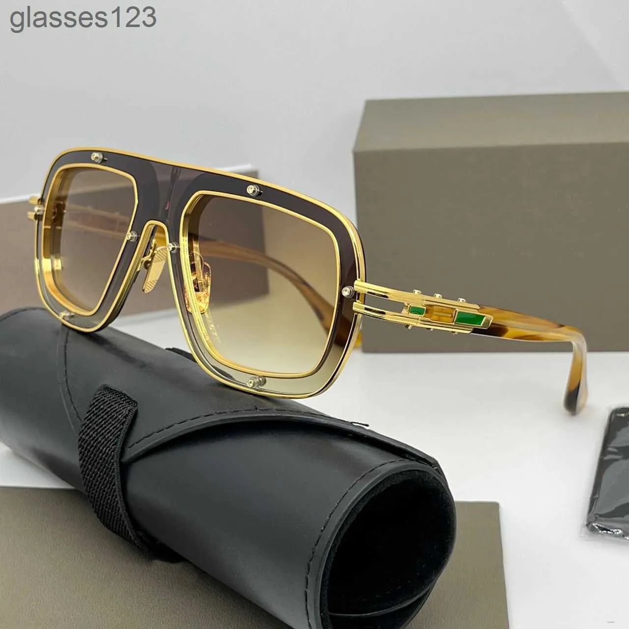 2024Sunglasses For Men Women DTS 427 RAKETO LE Retro Eyewear Designers Fashion Outdoor Beach Style Goggles AntiUltraviolet Lightweight Metal Full Frame Rand