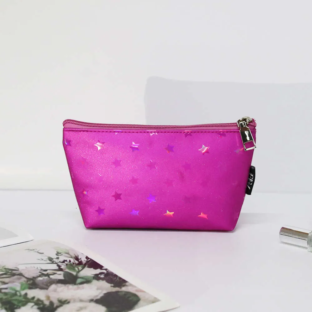 Designer luxury bags Custom Zipper Cosmetic Pouch Travel Pu Leather Purple Makeup Bag