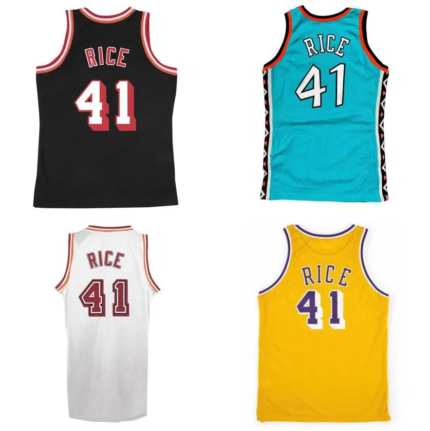 Dikişli Basketbol Formaları Glen Rice 1994-95 99-00 Mesh Hardwoods Klasik Retro Jersey Erkek Kadın Gençlik S-6XL