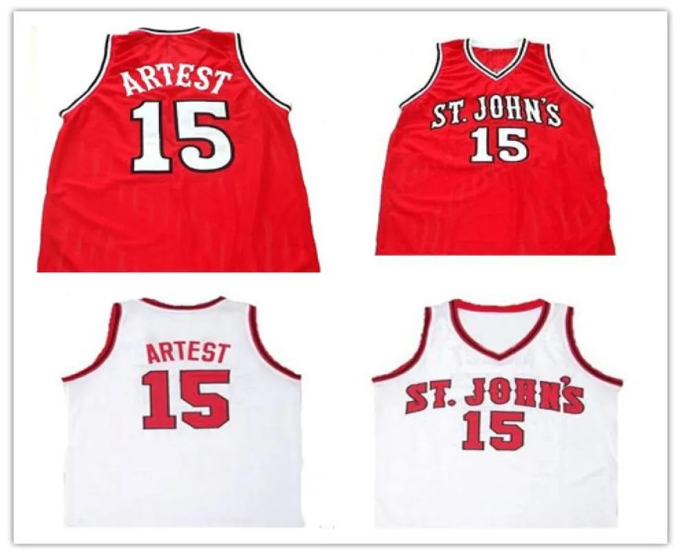 Basketboll Mens Ron Artest St Johns University Redmen College Throwback Basketball Stitched College Basketball Jerseys Size S5XL9734570