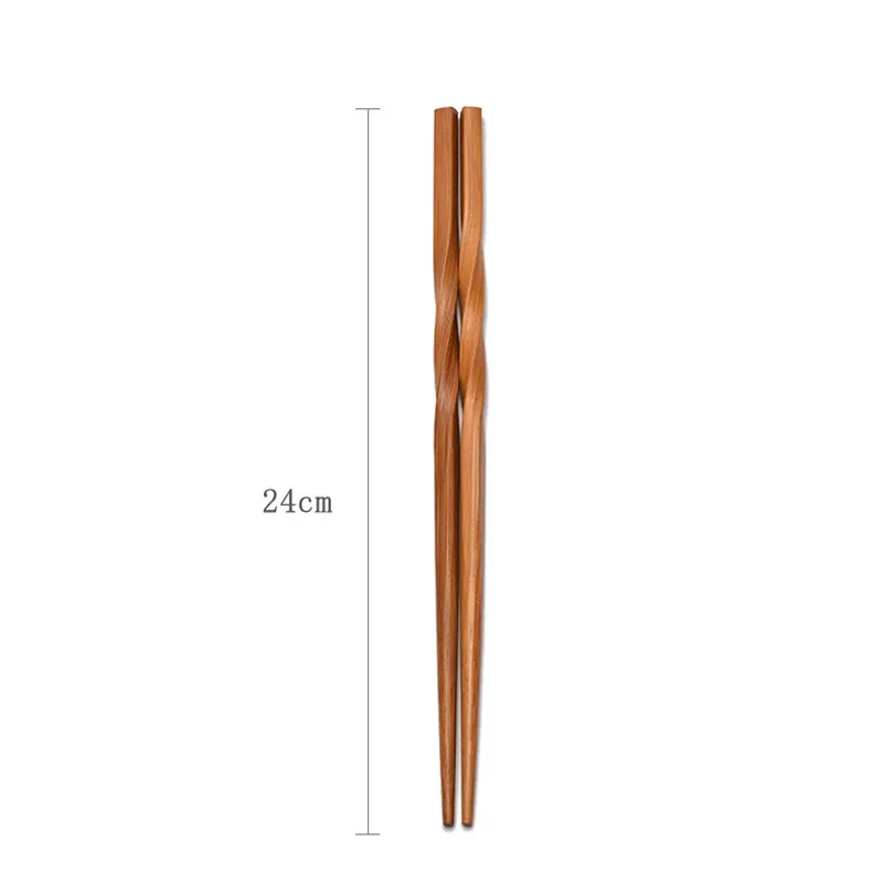 Bamboo Wood Tableware Household Hotels Bamboo Japanese Pointed Chopsticks Carbonized Chopsticks Wholesale LX6373