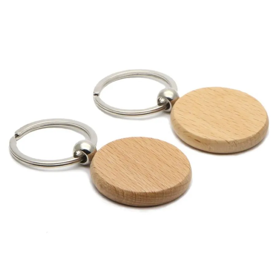 Blank Circle Wood Key Chain Circle 1 25 '' Keychains 1000x Lot Gravering Keyring KW01Y239P