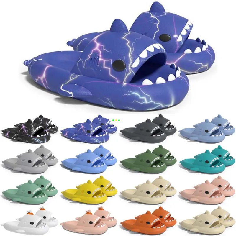 Vente promotionnelle et livraison gratuite Designer Shark Slides Sandal GAI Sliders Sliders pour hommes Femmes Sandales Slide Pantoufle Mules Hommes Femmes Pantoufles Formateurs Sandles Color284