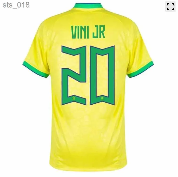 Fotbollströjor Brasilier 2023 Camiseta Futbol Paqueta Raphinha Football Shirt Maillots Brasil Richarlison Men Kids Womanh2434