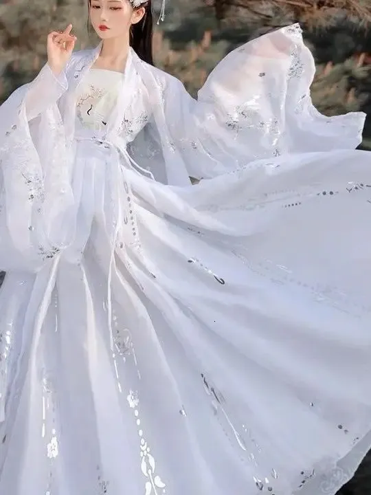 White Hanfu Wedding Dress Beachweddingtips