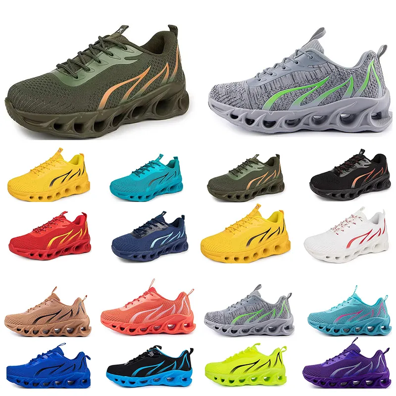 Sport Running Athletic Bule Zwart Wit Bruin Grijs Heren Trainers Sneakers Schoenen Mode Outdoora 553 GAI sport