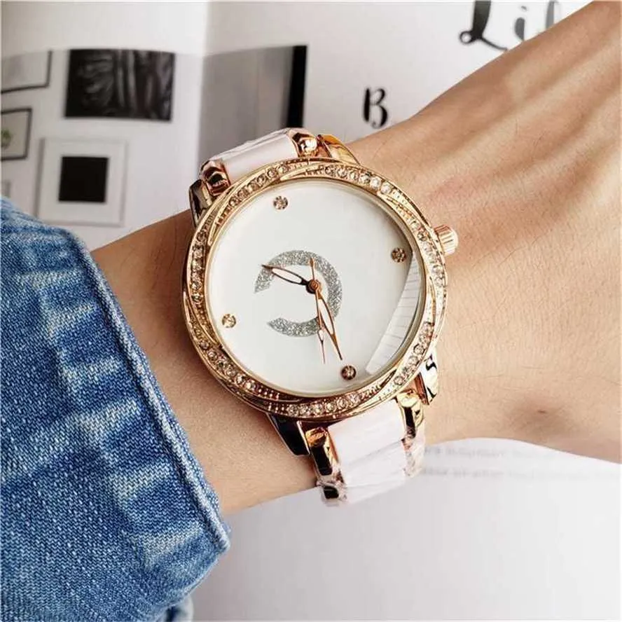 68 % RABATT auf die Uhr, Damenuhr, Damen-Mädchen-Diamant-Armband-Stil, luxuriöse Metall-Stahlband-Quarzuhr, CHA 21