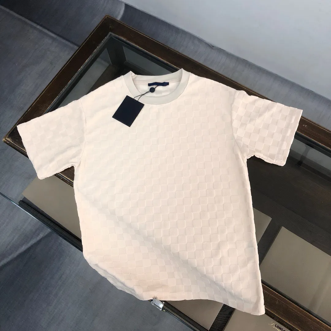 T-shirt polo da uomo T-shirt girocollo ricamate e stampate in stile polare abbigliamento estivo con puro cotone da strada fr24