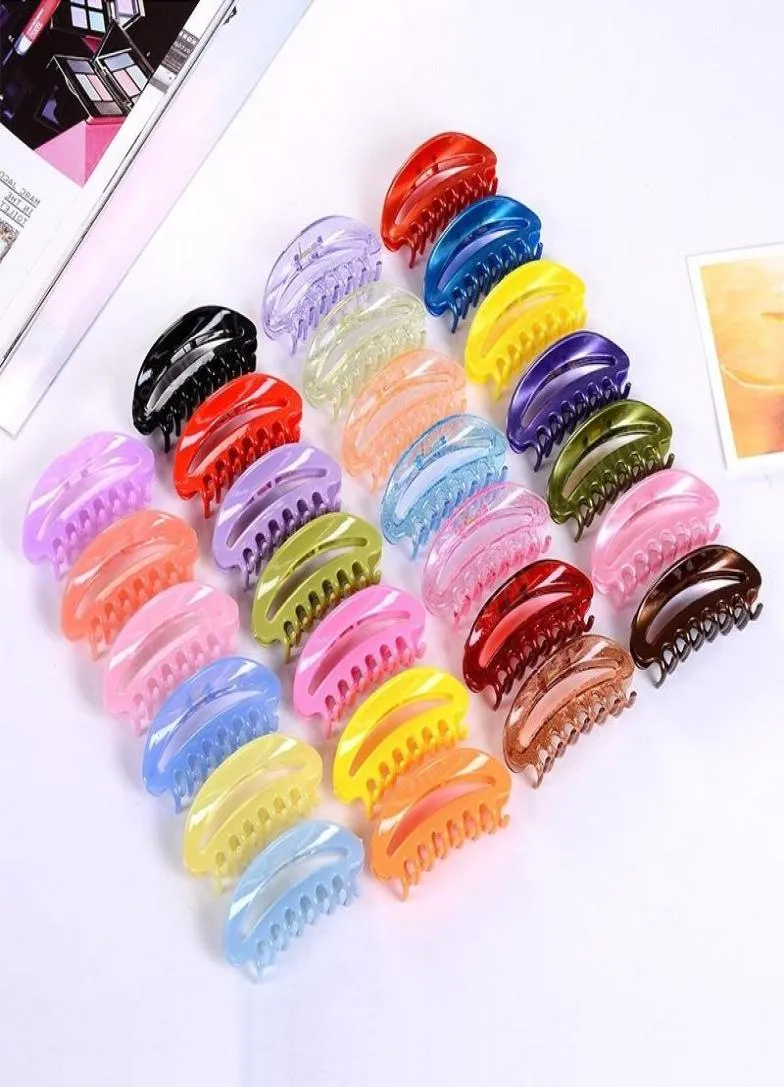 Semicircle Plastic Hair Holder Women Girl Large Ponytail Jaw Clips Wash Nonslip Simplicity Hairs Clip Fashion Accessories9918158