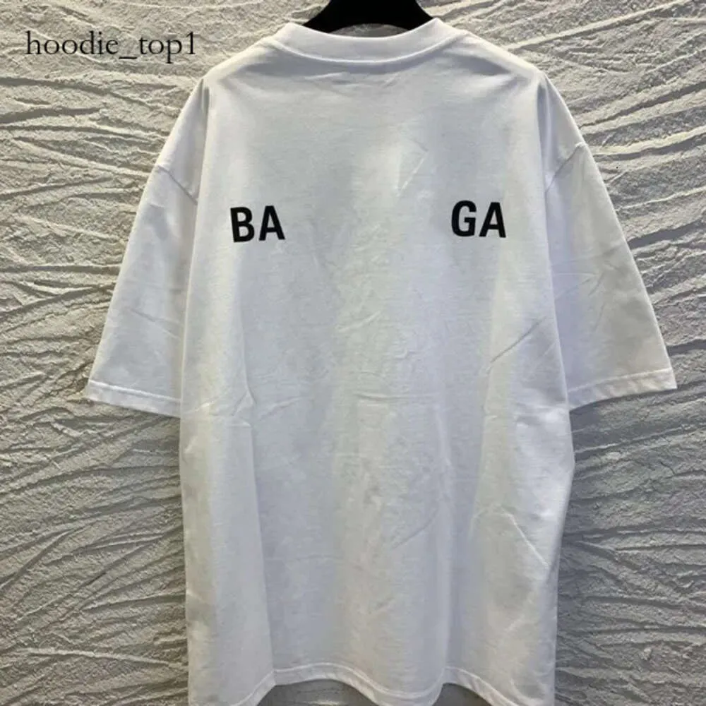 Nya Balanace France Paris Designer Cotton Blend T Shirts Letter Printed Mens Women Grafiska ärmar 2b Balanace kläder Casual New Balanace T Shirt Crew Neck 9772