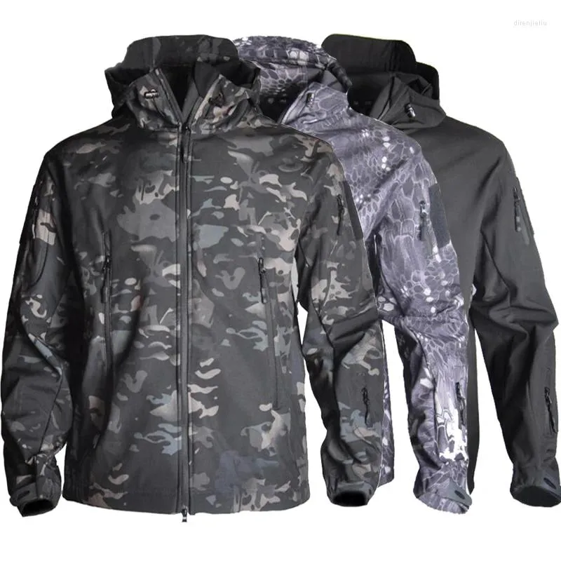 Vestes de chasse veste militaire tactique hommes Camouflage militaire imperméable Softshell Sport de plein air randonnée coupe-vent