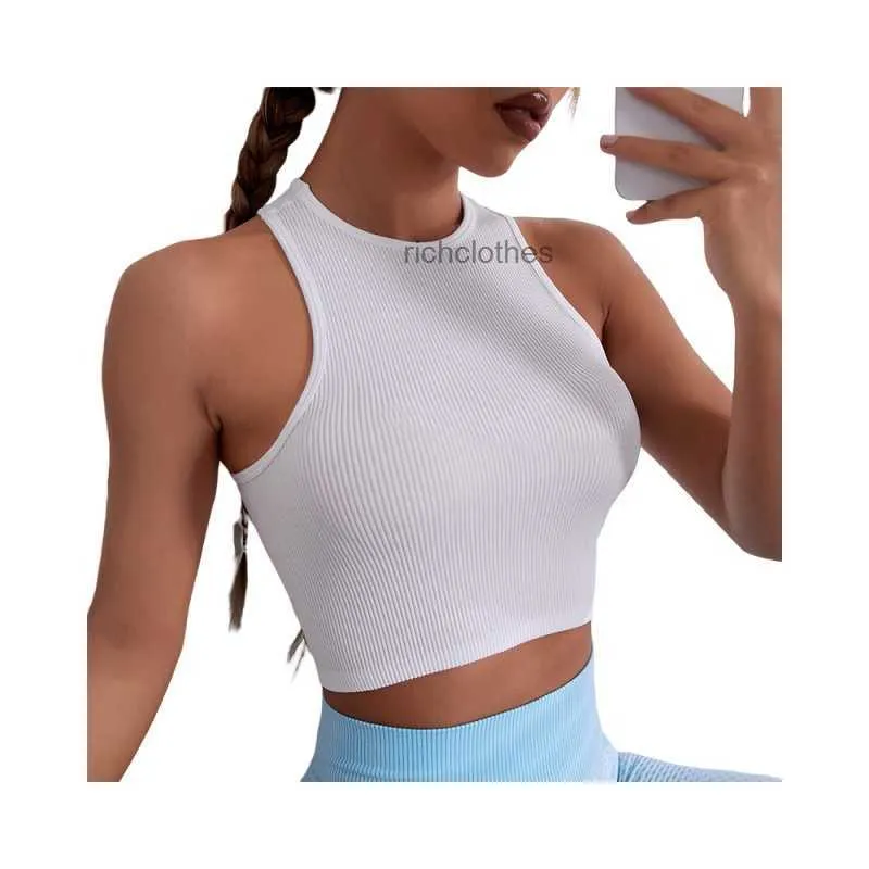 vest veste designer kleding vrouwen croptop Dames Tops vest normaal kort katoen gebreid Geborduurde shorts Designer pak sportkleding fitness sportondergoed