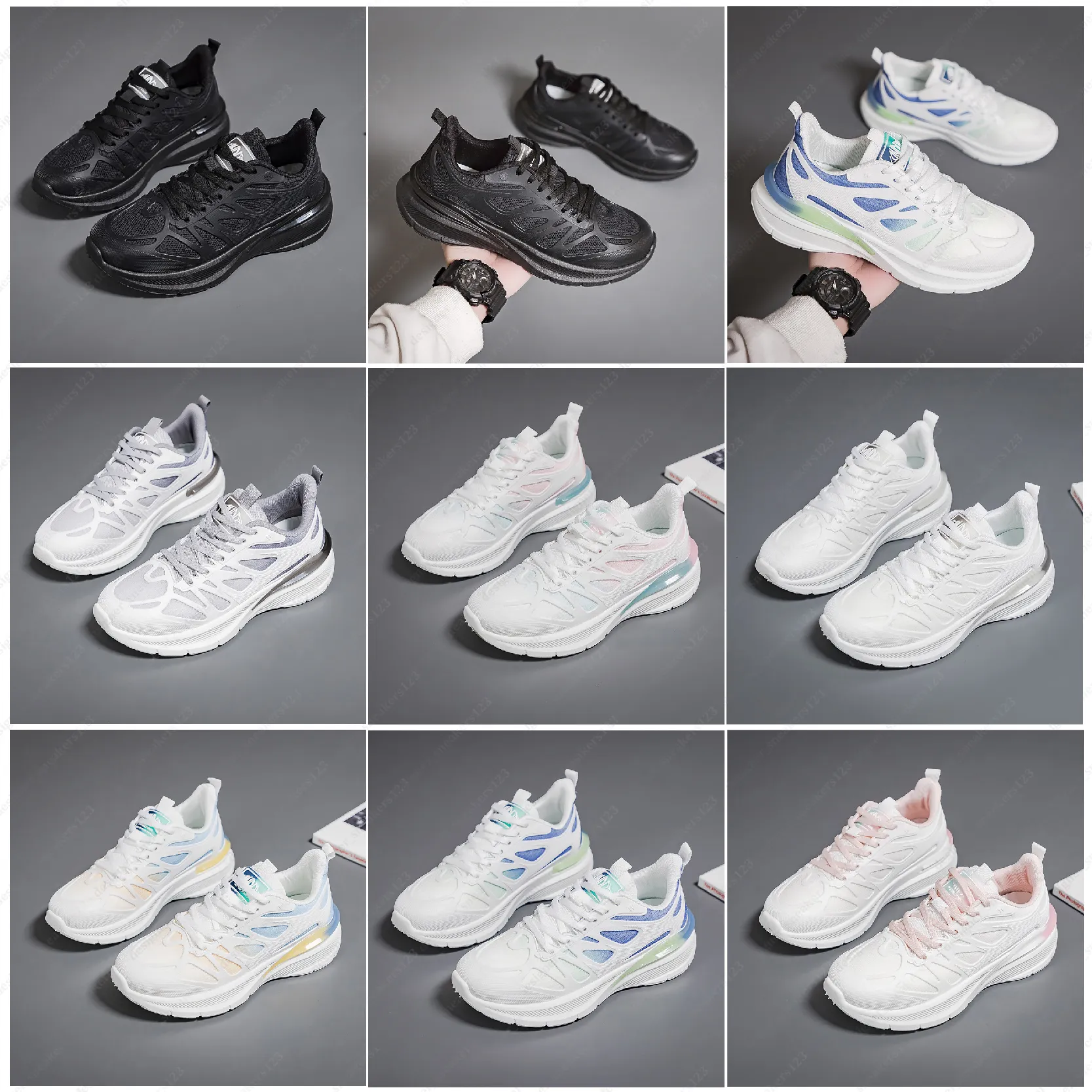 Athletic Shoes for men women Triple White Black designer mens trainer sneakers GAI-83
