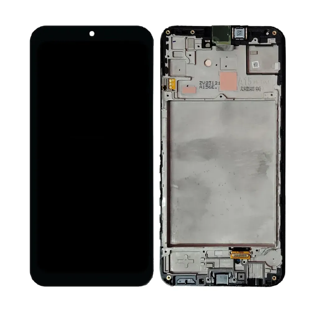 Oryginalny wyświetlacz LCD dla Samsung Galaxy A15 5G A156U Panele LCDS 6.5 -calowe Telefon komórkowy LCDS Ekran dotykowy Części zamienne z ramką czarny