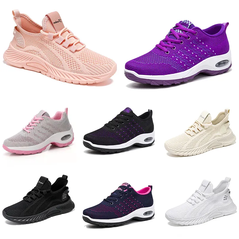 Nuove scarpe da donna da uomo Escursionismo Scarpe basse da corsa suola morbida moda viola bianco nero sportivo confortevole Blocco colore Q77 GAI sp