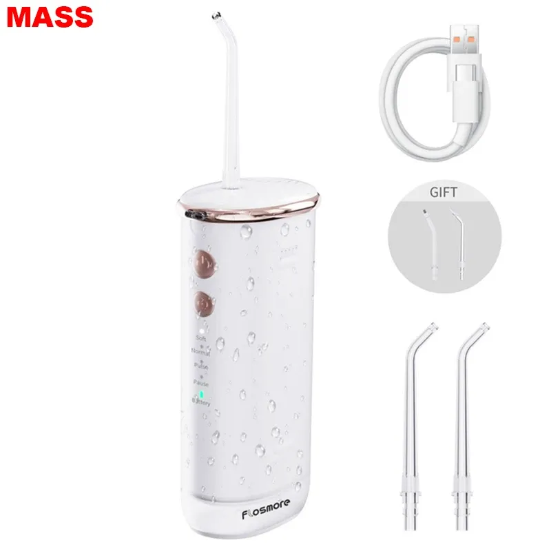 Blitning Oral Irrigator Portable Dental Water Flossser USB RECHARGEABLE Water Jet Floss Tooth Home Appliance Cleaning Tools 4 Jet