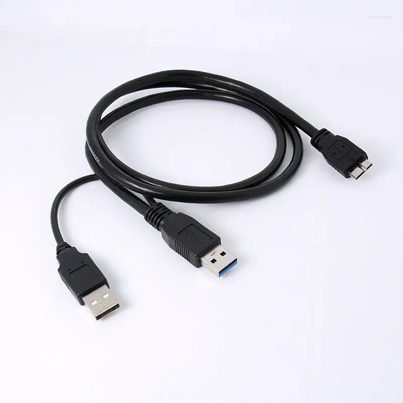 Computerkabels HDD USB 3.0 Type A naar Micro BY Y-kabel USB3.0 Datakabel voor externe mobiele harde schijf