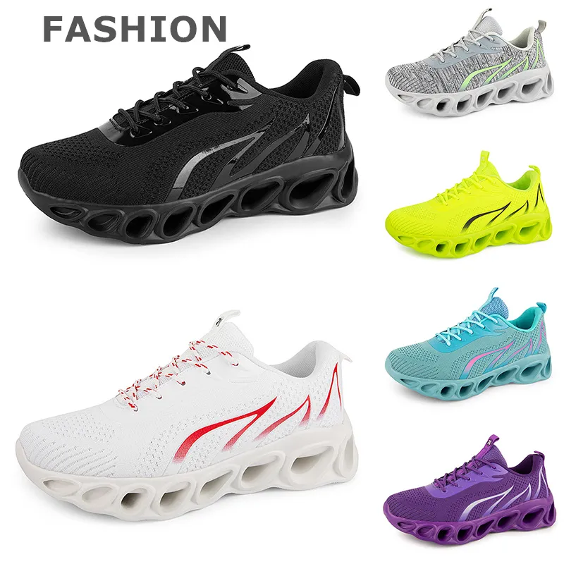 men women running shoes Black White Red Blue Yellow Neon Green Grey mens trainers sports fashion outdoor athletic sneakers eur38-45 GAI color4