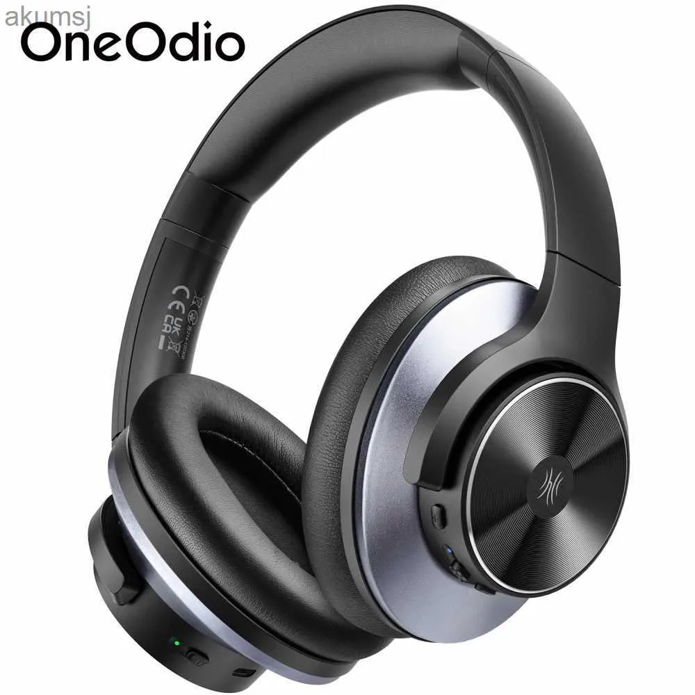 Mobiltelefonörlurar ONEODIO ANC Wireless Bluetooth Headset A10 över öronhybridaktiva brusavbrytande hörlurar med mikrofon Hi-Res Audio YQ240304